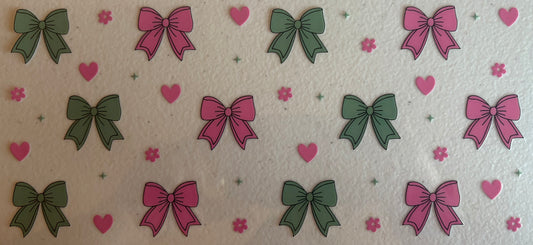 Pink & Green Bows