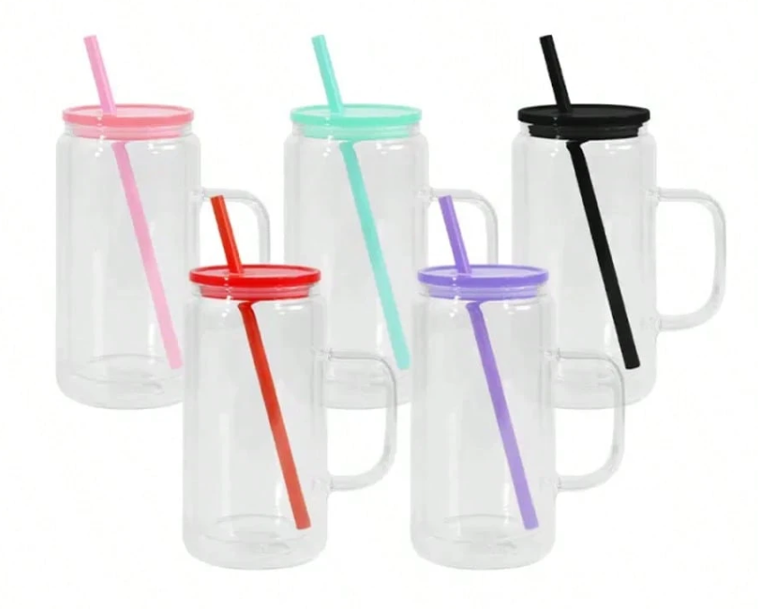 16oz Glass w/ Handle